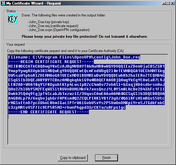 openvpn activation key